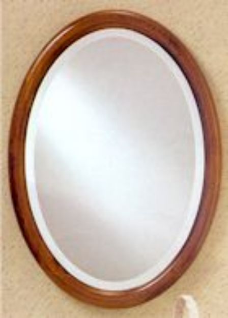 Picture of Oval Mirror framed in Rimu