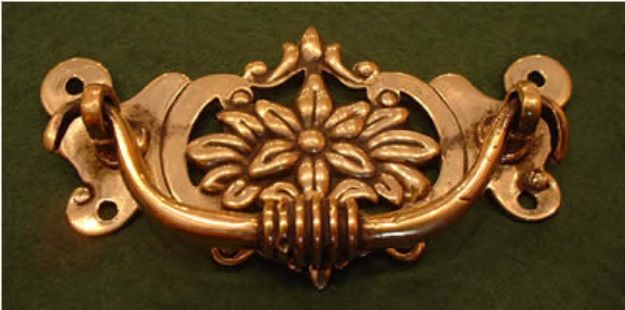 Picture of Victorian 32 Brass Handle 55mm