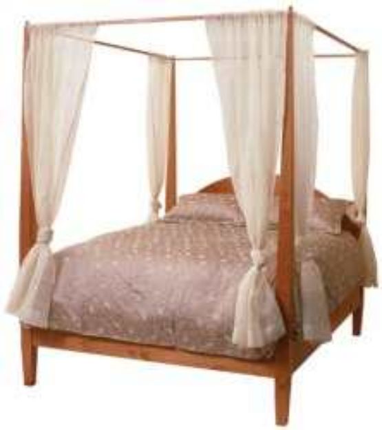 Picture of Queen Size Rimu Bed (Four Post)...